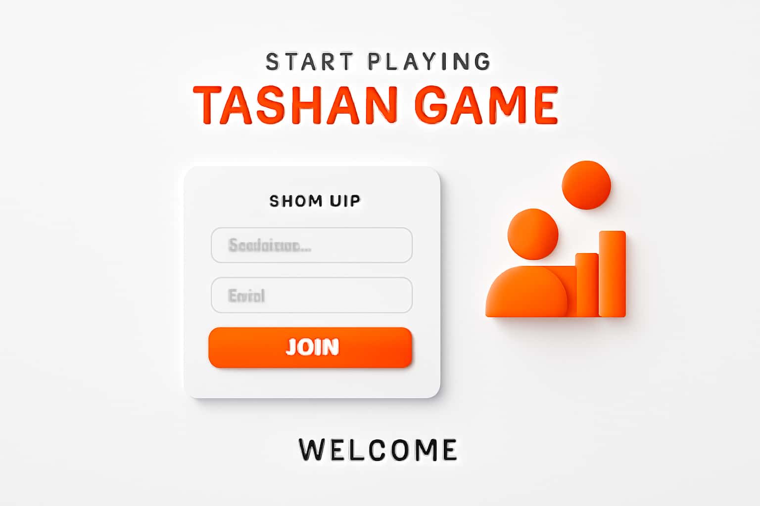 Start Playing Tashan Game - Sign Up Interface