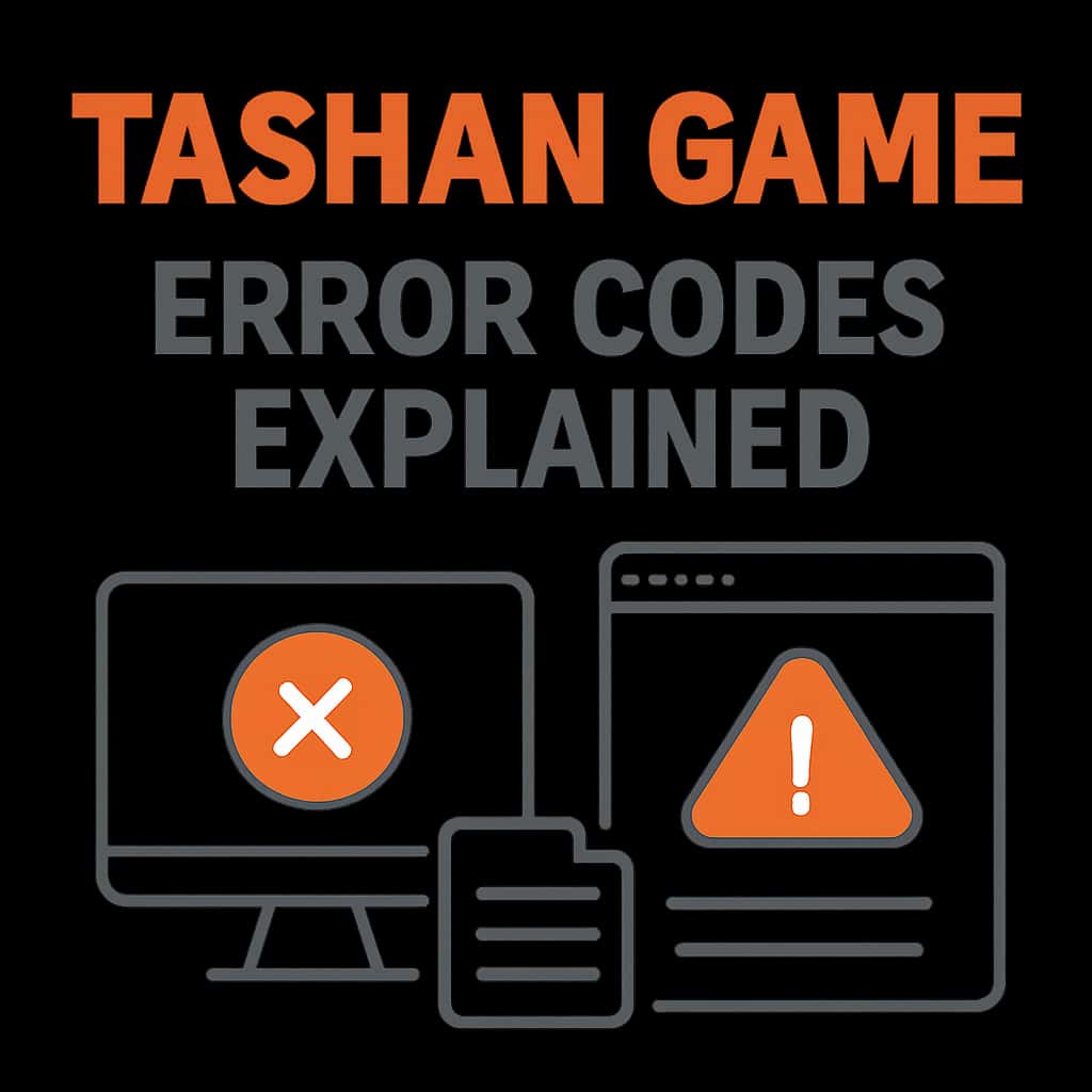 Educational diagram showcasing the interpretation of Tashan Game error codes.